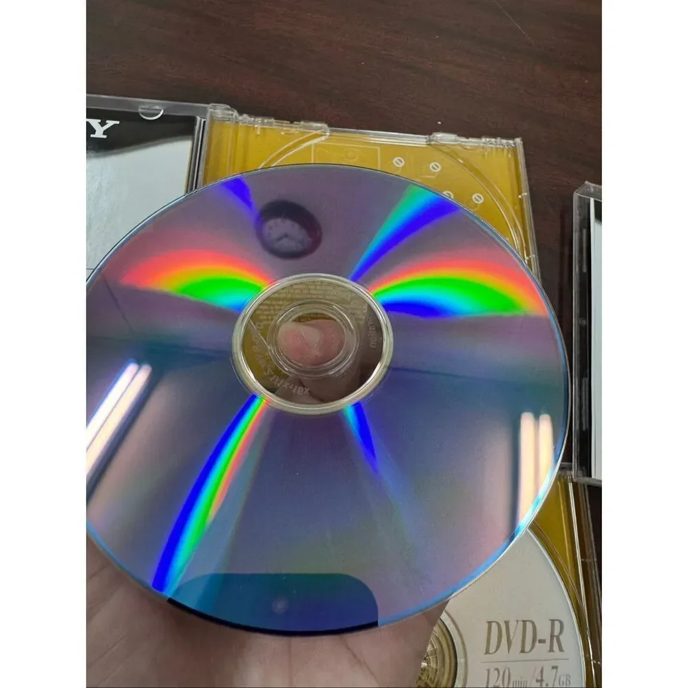 New Sony DVD-R 4.7 GB- 120 Minutes DVD Blanks (3 Discs)